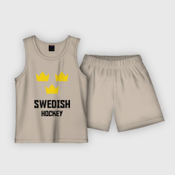 Детская пижама с шортами хлопок Swedish Hockey