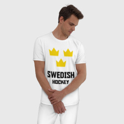 Мужская пижама хлопок Swedish Hockey - фото 2