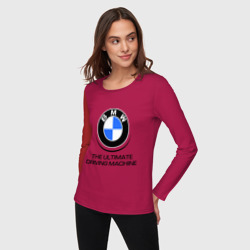 Женский лонгслив хлопок BMW Driving Machine - фото 2