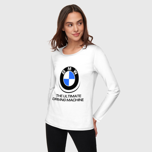 Женский лонгслив хлопок BMW Driving Machine - фото 3