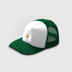 Кепка тракер с сеткой Зайка с морковкой - фото 2