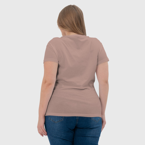 Женская футболка хлопок Торпедо, цвет пыльно-розовый - фото 7