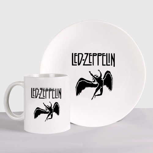 Набор: тарелка + кружка Led Zeppelin