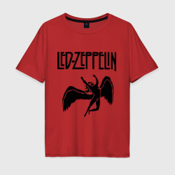 Мужская футболка хлопок Oversize Led Zeppelin