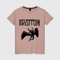 Женская футболка хлопок Led Zeppelin