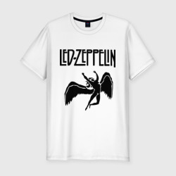 Мужская футболка хлопок Slim Led Zeppelin