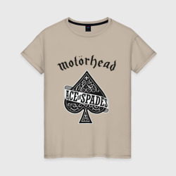 Женская футболка хлопок Motorhead ace of spades