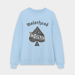 Мужской свитшот oversize без начеса хлопок Motorhead ace of spades