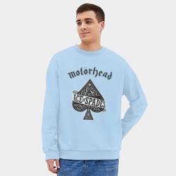 Мужской свитшот oversize без начеса хлопок Motorhead ace of spades - фото 2