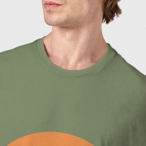 Мужская футболка хлопок Show must go on, цвет авокадо - фото 6