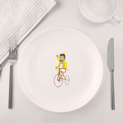 Набор: тарелка + кружка Фредди на велосипеде - фото 2