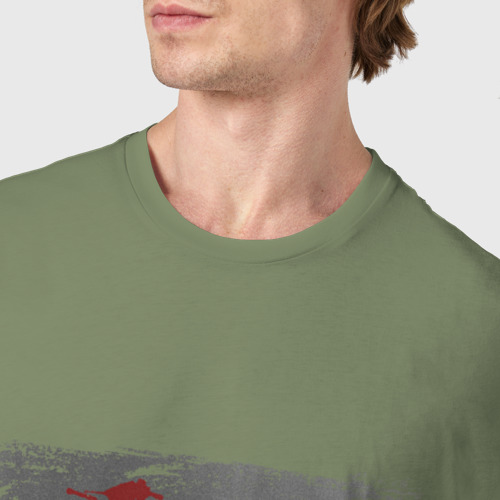 Мужская футболка хлопок Фредди, цвет авокадо - фото 6