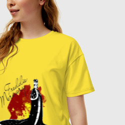 Женская футболка хлопок Oversize Фрэдди Меркьюри - фото 2