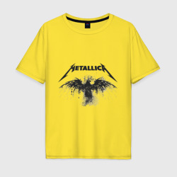 Мужская футболка хлопок Oversize Metallica