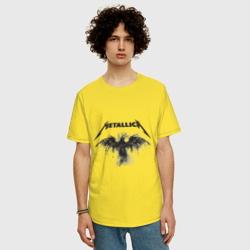 Мужская футболка хлопок Oversize Metallica - фото 2
