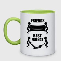 Кружка двухцветная Best friends