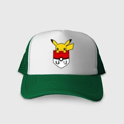 Кепка тракер с сеткой Пикачу в кармане