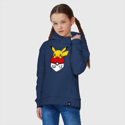 Детское худи Oversize хлопок Пикачу в кармане - фото 2