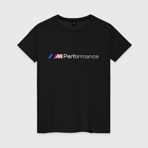 Женская футболка хлопок BMW Performance, цвет черный