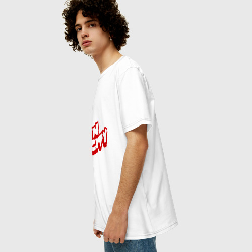 Мужская футболка хлопок Oversize Sin City, цвет белый - фото 5