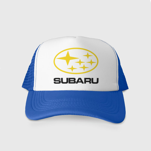 Кепка тракер с сеткой Subaru Logo, цвет синий