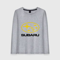 Женский лонгслив хлопок Subaru Logo