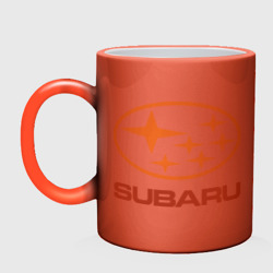 Кружка хамелеон Subaru Logo - фото 2