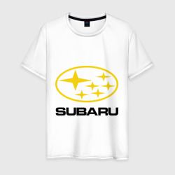 Мужская футболка хлопок Subaru Logo