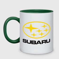 Кружка двухцветная Subaru Logo