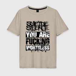 Мужская футболка хлопок Oversize Suicide Silence