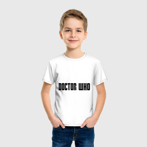 Детская футболка хлопок Doctor, цвет белый - фото 3