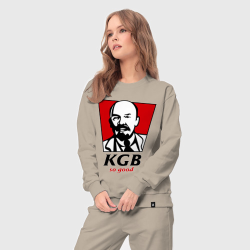 Женский костюм хлопок KGB - So Good, цвет миндальный - фото 5