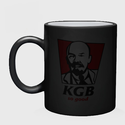 Кружка хамелеон KGB - So Good, цвет белый + черный - фото 3