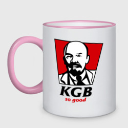 Кружка двухцветная KGB - So Good