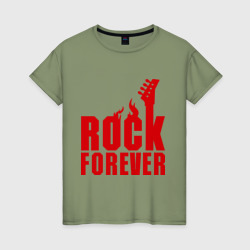 Женская футболка хлопок Rock Forever Рок Навсегда