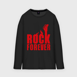 Женский лонгслив oversize хлопок Rock Forever Рок Навсегда