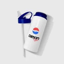Бутылка для воды с трубочкой Дима Лайт - фото 2