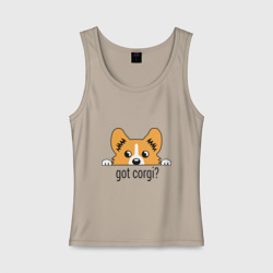 Женская майка хлопок Got Corgi