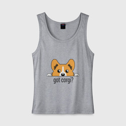 Женская майка хлопок Got Corgi