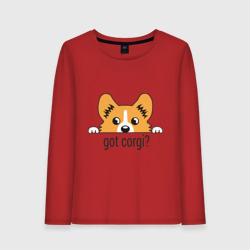 Женский лонгслив хлопок Got Corgi