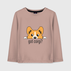 Детский лонгслив хлопок Got Corgi