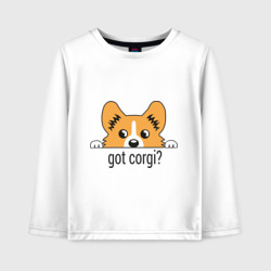 Детский лонгслив хлопок Got Corgi