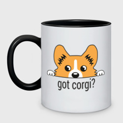 Got Corgi – Кружка двухцветная с принтом купить