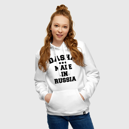 Женская толстовка хлопок Даша Made in Russia, цвет белый - фото 3