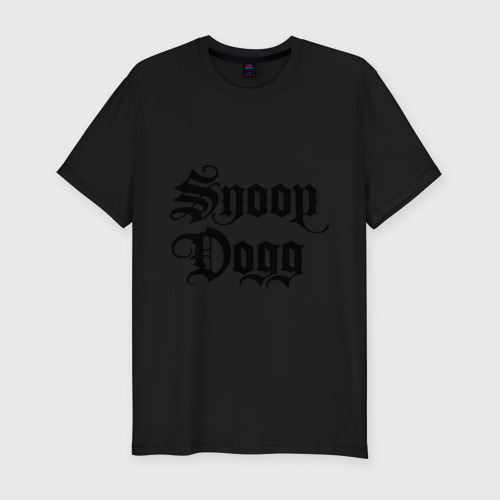 Мужская футболка хлопок Slim Snoop Dogg, цвет черный