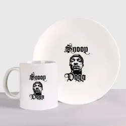 Набор: тарелка + кружка Snoop Dogg