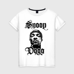 Женская футболка хлопок Snoop Dogg