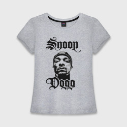 Женская футболка хлопок Slim Snoop Dogg