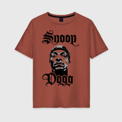 Женская футболка хлопок Oversize Snoop Dogg