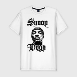 Мужская футболка хлопок Slim Snoop Dogg